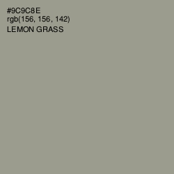 #9C9C8E - Lemon Grass Color Image
